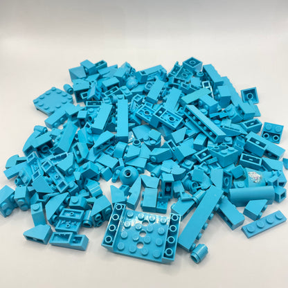 LEGO Mixed Pieces, Medium Azure, Approx. 170g
