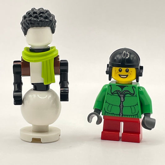 LEGO Snowman and Child, Winter Village, Holidays, Minifigure (Pack of 2)