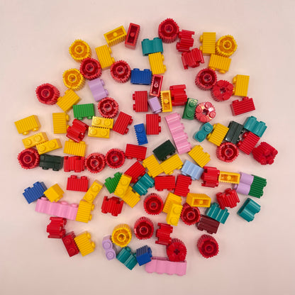LEGO  Textured Bricks, Colourful, 100 Pieces