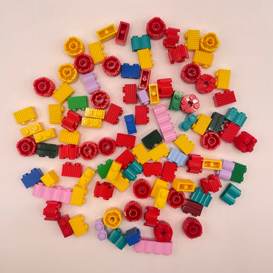 LEGO  Textured Bricks, Colourful, 100 Pieces