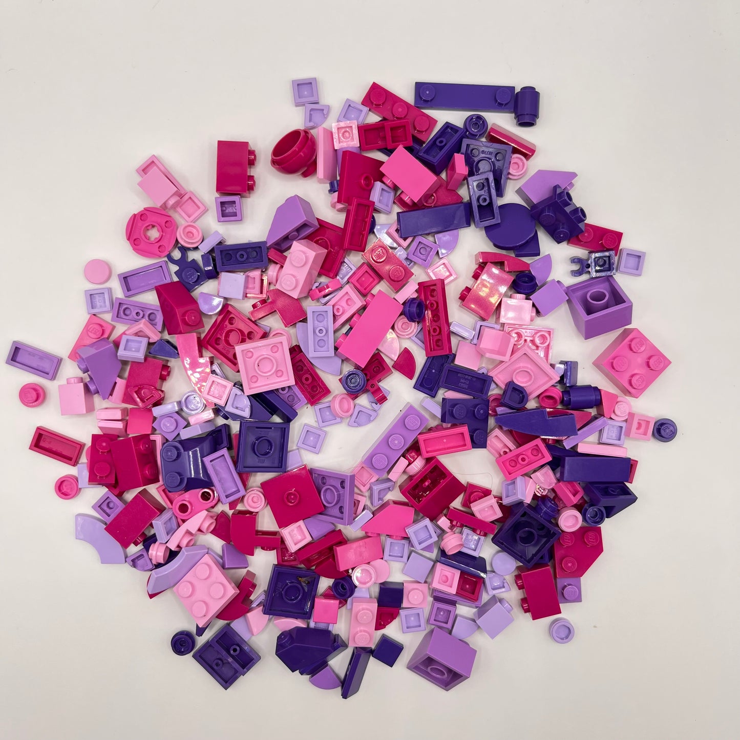 LEGO Pink and Purple, Small Mixed Pieces, Approx. 80g