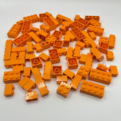 LEGO Orange, Bricks, Approx. 100g