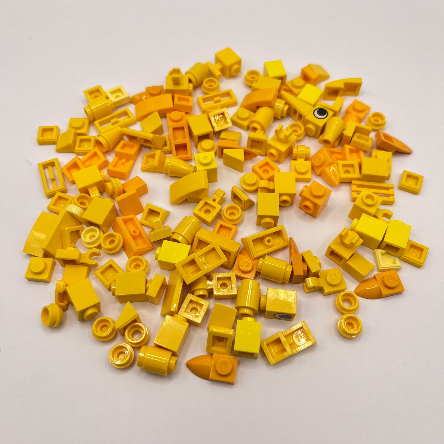 LEGO Greebling, Mixed Yellows, Approx. 35g