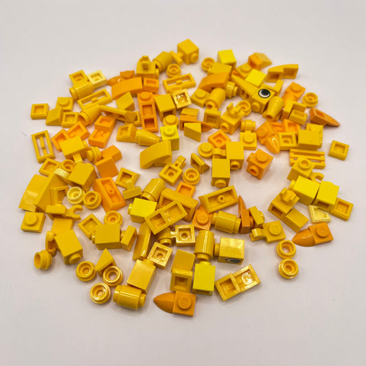LEGO Greebling, Mixed Yellows, Approx. 35g