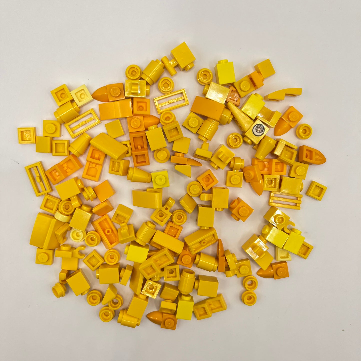 LEGO Greebling, Mixed Yellows, Approx. 35g