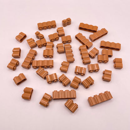 LEGO Log Profiles, Medium Nougat, Building, 40 Pieces