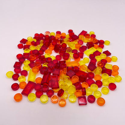 LEGO  Sunset, Transparent, Tiles, (210 Pieces)
