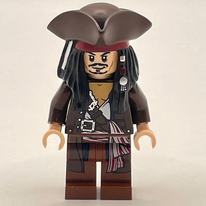 LEGO Captain Jack Sparrow with Tricorne, Pirates of the Caribbean, Minifigure (poc011)