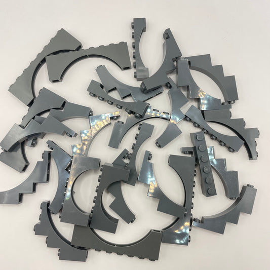 LEGO Arches, Dark Bluish Grey, Building, Approx. 70g