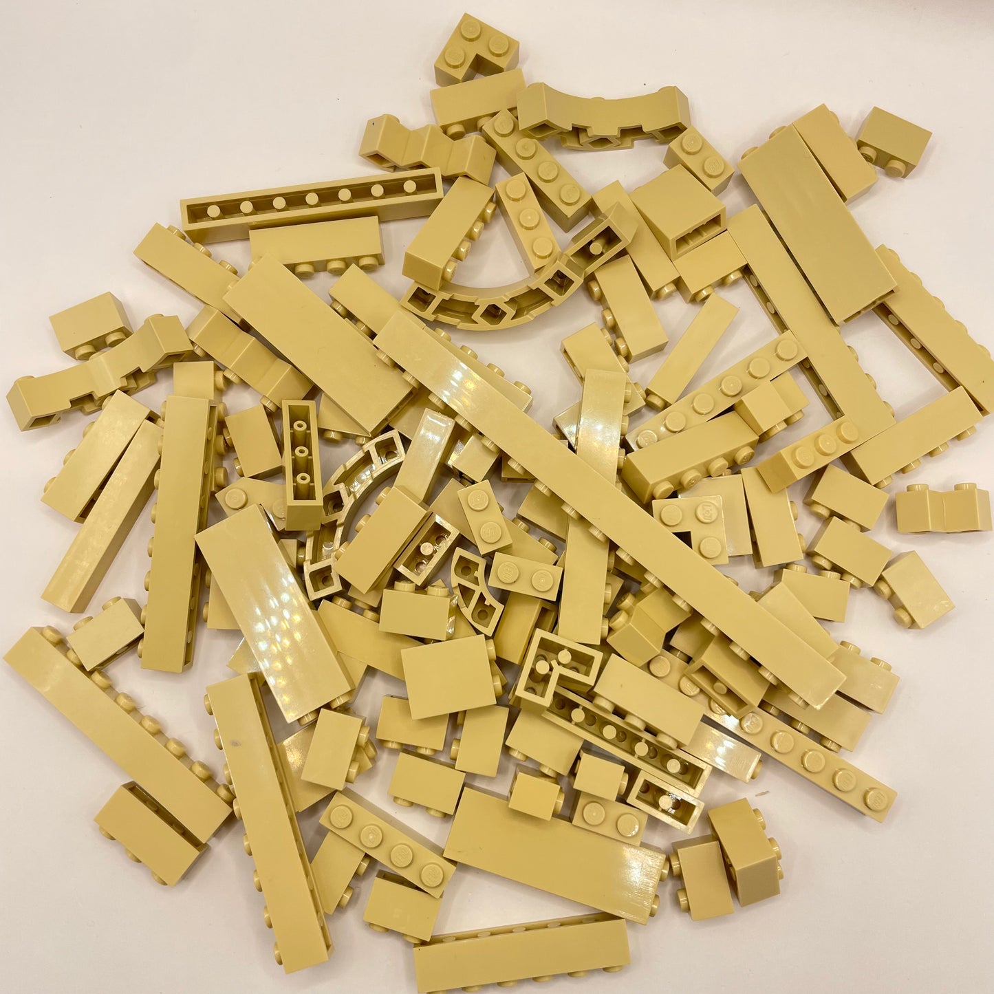 LEGO Bricks, Tan, Approx. 160g