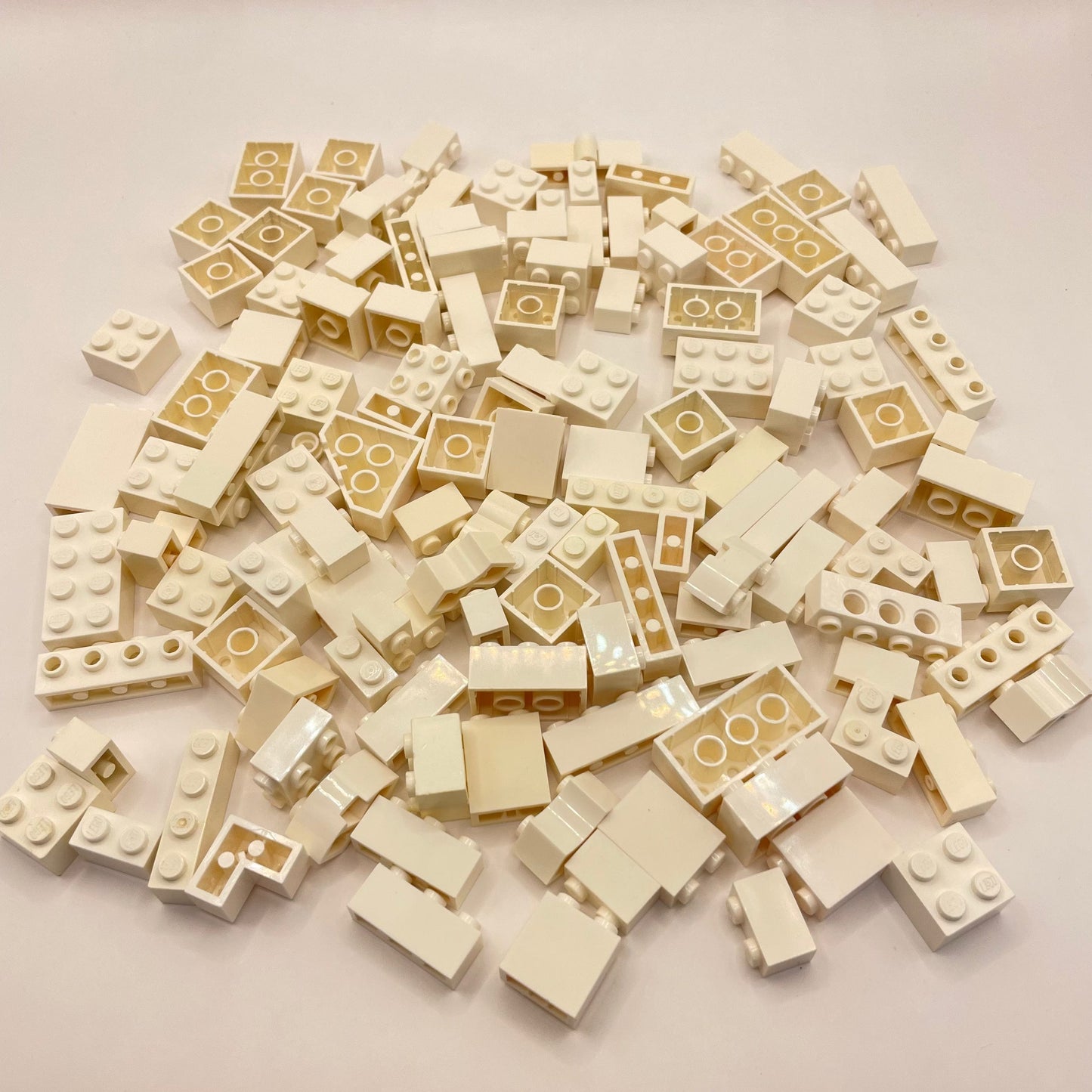 LEGO Mixed Bricks, White, Approx. 160g