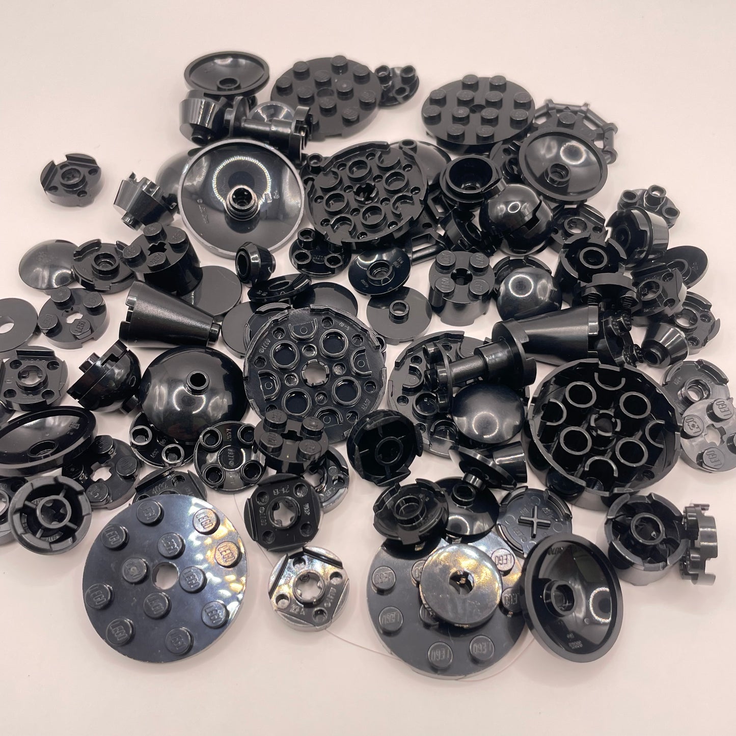LEGO Black, Round Mixed, Approx. 60g