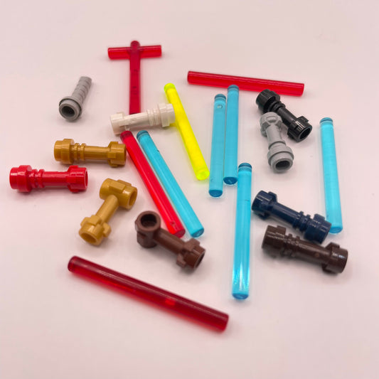 LEGO Lightsaber Hilts and Blades, Minifigure Accessories, Star Wars, 20 Pieces