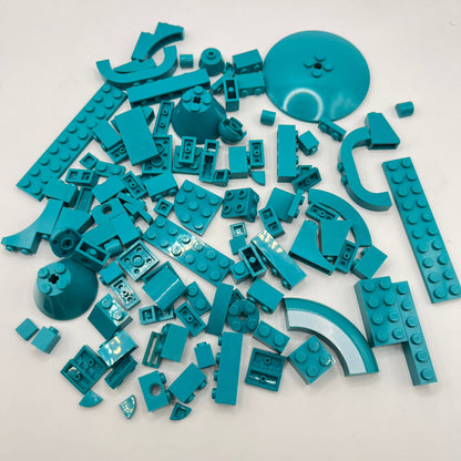 LEGO Mixed Bricks, Dark Turquoise, Approx. 90g