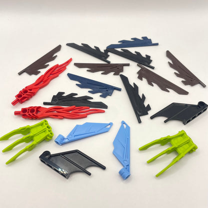 LEGO Bionicle Feather, Wings, Fire, Technic, Mixed Colours, 18 Pieces
