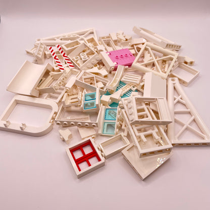 LEGO White, Mixed White Building, Approx. 150g