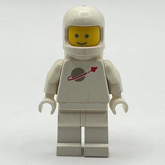 LEGO Classic Space - White, Minifigure (sp006) - Faded Print, Cracked Helmet