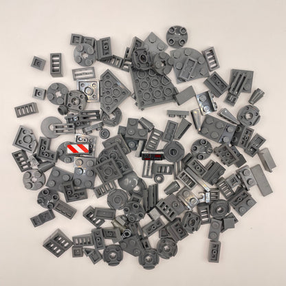 LEGO Small Mixed Pieces, Dark Bluish Grey, Approx. 50g