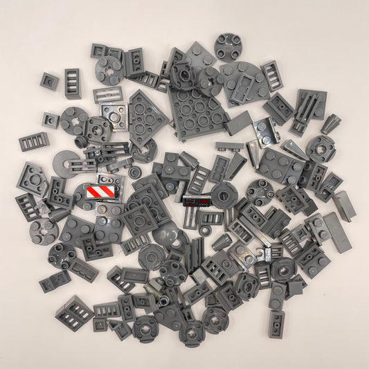 LEGO Small Mixed Pieces, Dark Bluish Grey, Approx. 50g