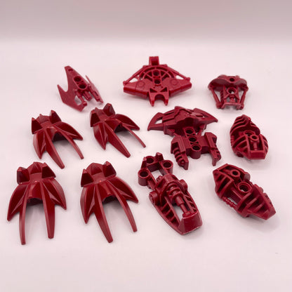 LEGO Bionicle, Armor, Dark Red, 11 Pieces