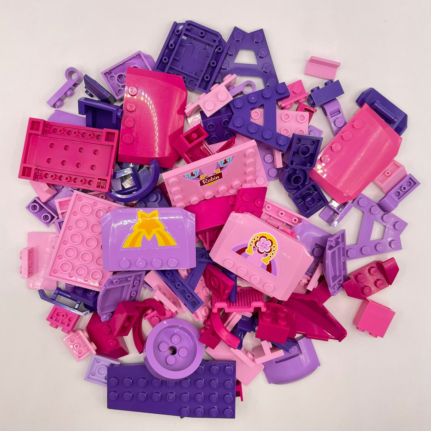 LEGO Mixed Vehicle, Pink and Purple, Approx. 130g