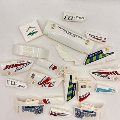 LEGO Technic Panels, White, Approx. 50g