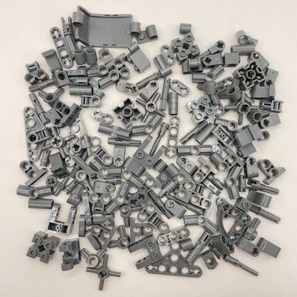 LEGO Small Technic with Pins, Dark Bluish Grey, Approx. 80g