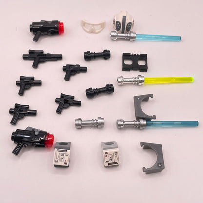 LEGO Lightsabers, Weapons, Minifigure Accessories, Star Wars, 20 Pieces