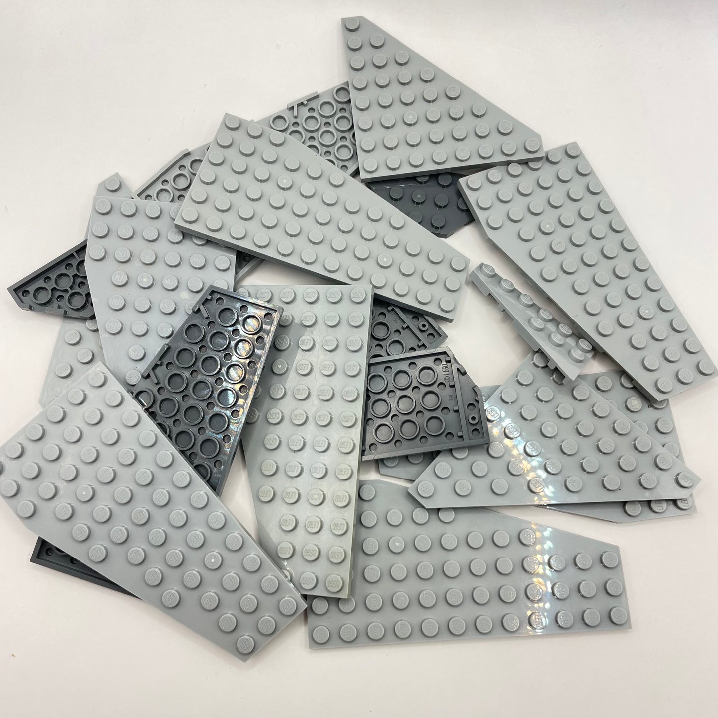 LEGO Wings, Plates, Light Bluish Grey, Approx. 90g