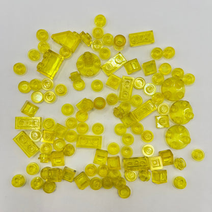 LEGO Transparent Yellow, Mixed Pieces, (100 Pieces)
