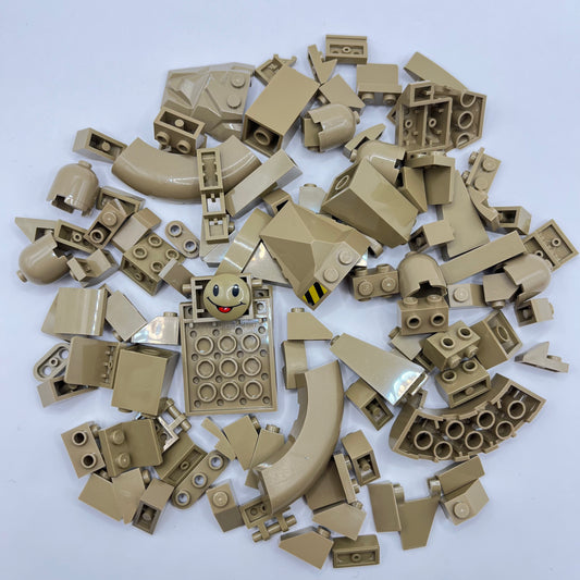 LEGO Slopes and SNOT, Dark Tan, Approx. 90g