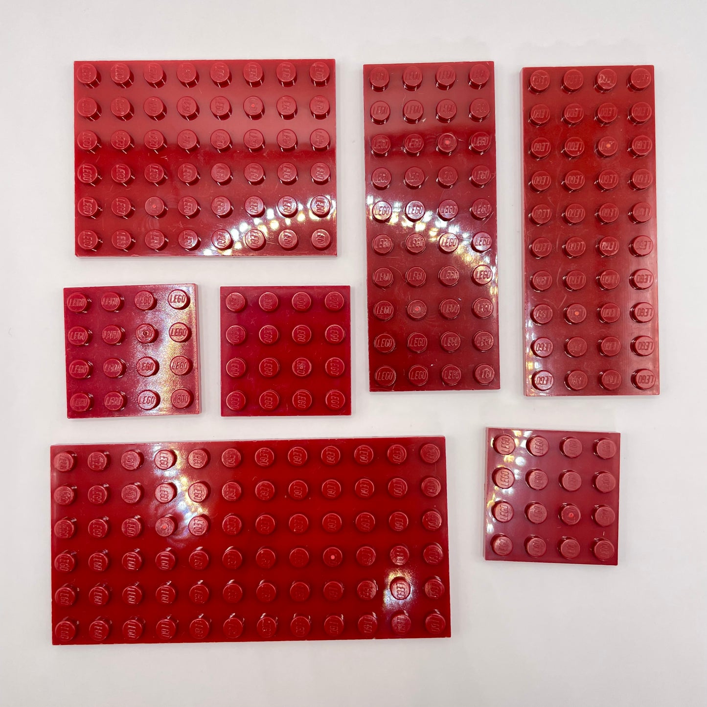 LEGO Dark Red, Plates, 35g
