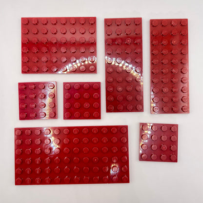 LEGO Dark Red, Plates, 35g