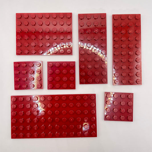 LEGO Dark Red, Plates, 35g