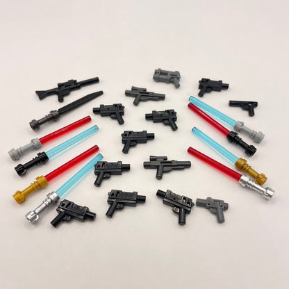 LEGO Blasters and Lightsabers, Minifigure Accessories, Star Wars, 23 Pieces