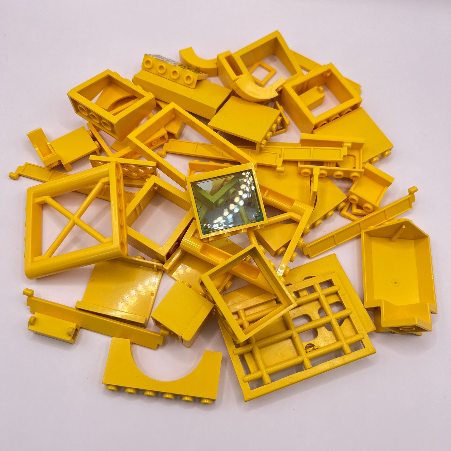 LEGO Building Pieces, Yellow, Approx. 95g
