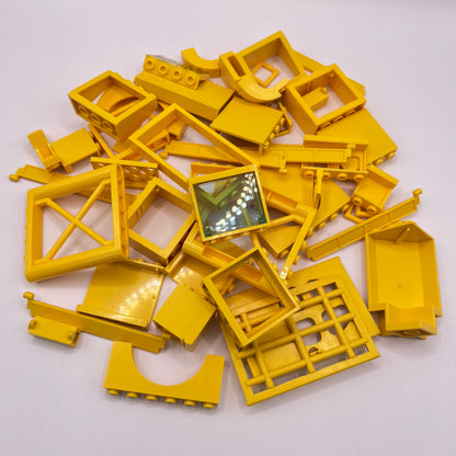 LEGO Building Pieces, Yellow, Approx. 95g