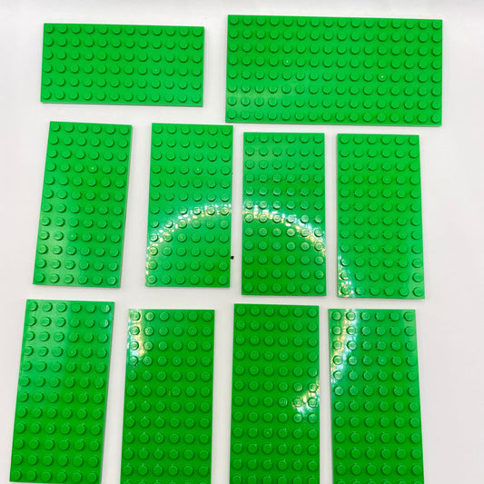 LEGO Plates, Bright Green, 10 Pieces