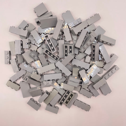 LEGO Bricks 1x Wide Short , Light Bluish Grey, Approx. 130g
