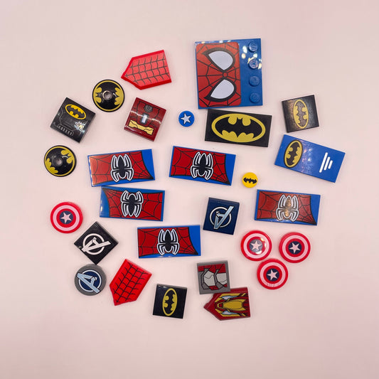 LEGO  Super Heroes Symbols, Mixed Colours, 25 Pieces