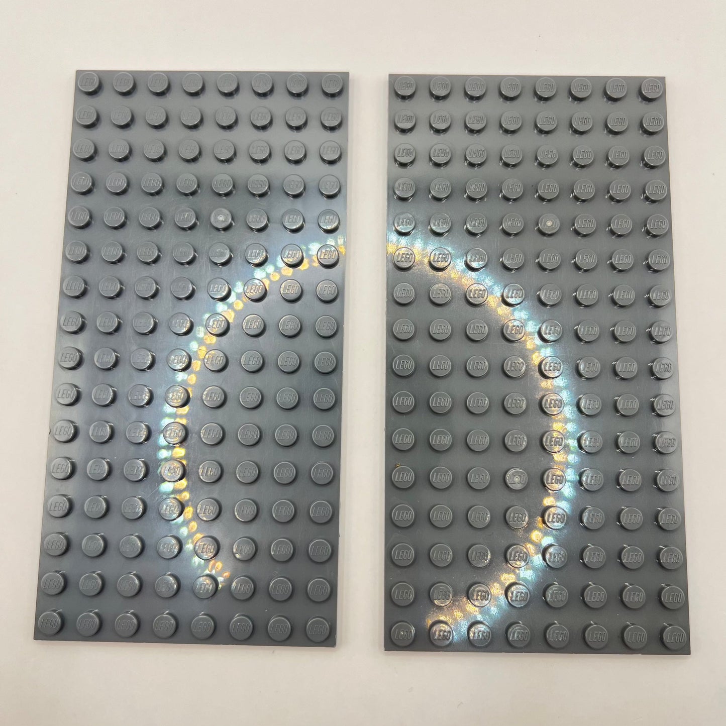 LEGO 8x16 Plates, Dark Bluish Grey, 2 Pieces,