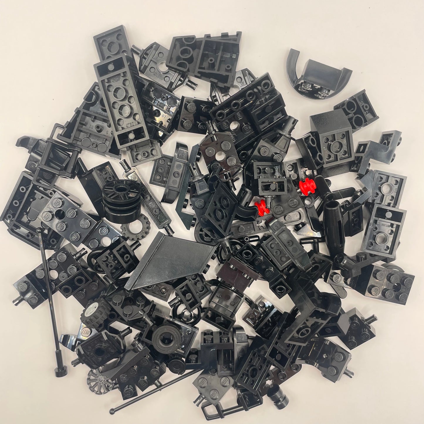 LEGO Mixed Vehicle Pieces, Black, Approx. 100g