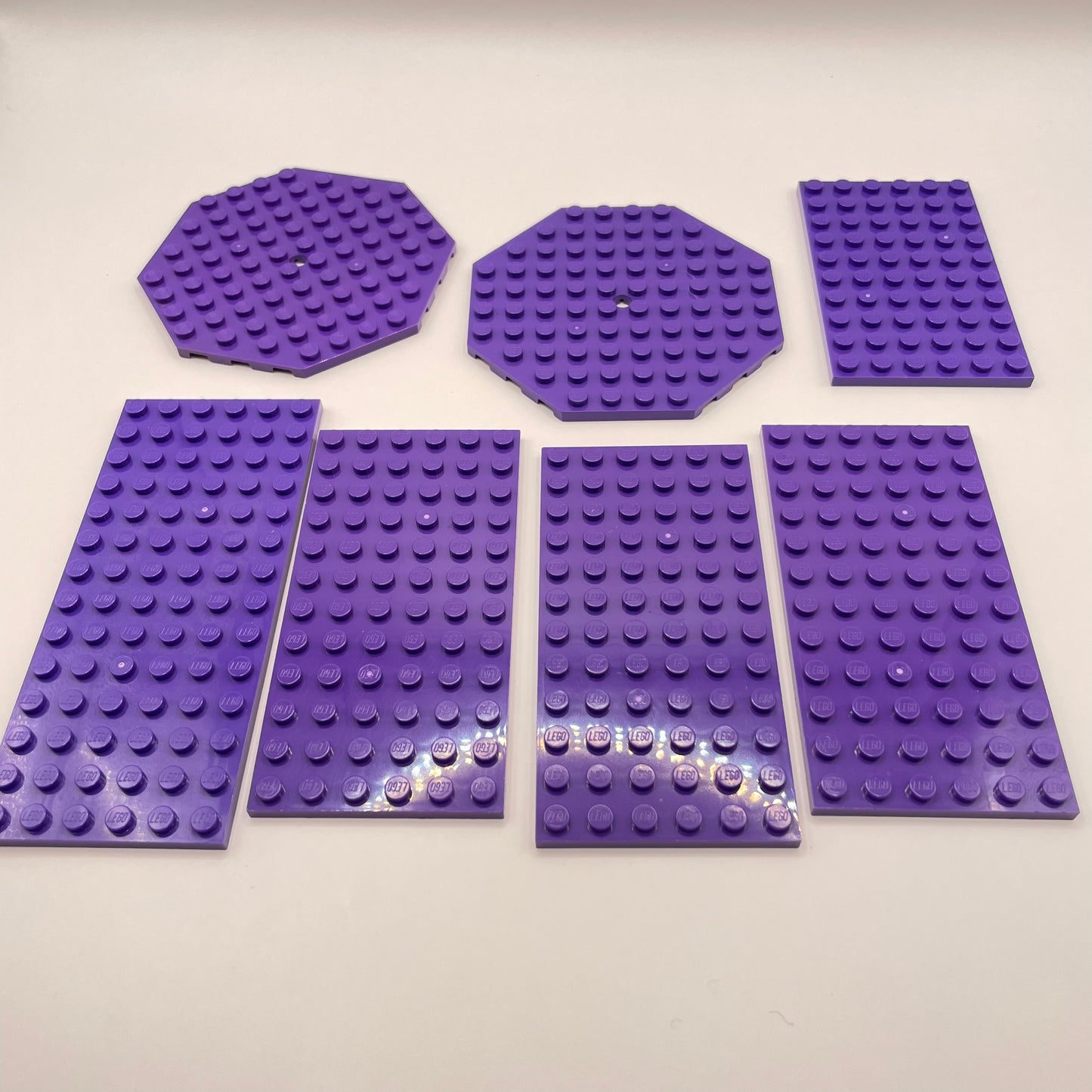 LEGO Medium Plates, Dark Purple, Approx. 70g