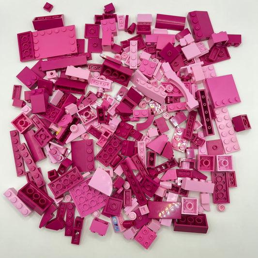 LEGO Mixed Pinks, Mixed Bricks, Approx. 160g
