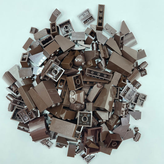 LEGO Mixed Bricks, Dark Brown, Approx. 150g