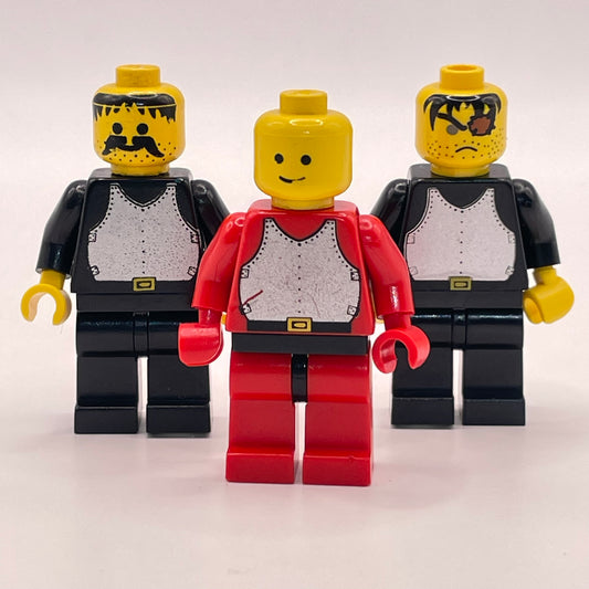 LEGO Breast Plate Knights, Castle, Minifigure (3 Pack) Marked, incomplete