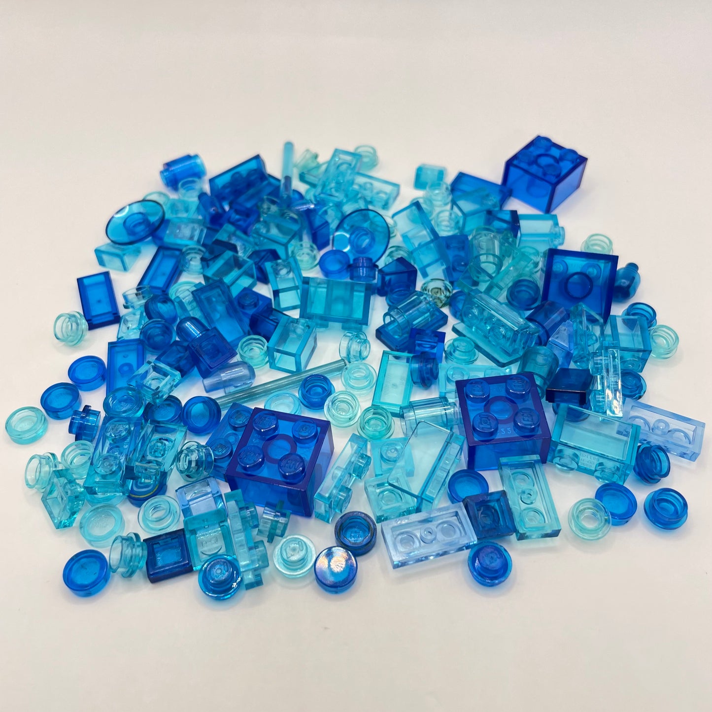 LEGO Mixed Transparent-Blue, Mixed Pieces, Approx. 40g