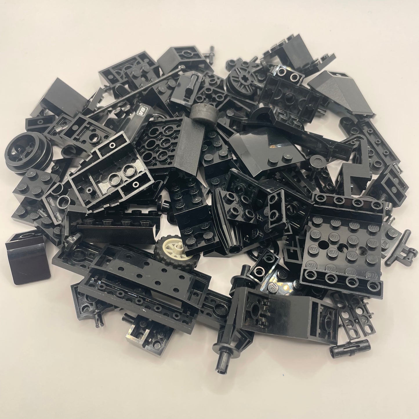 LEGO Mixed Vehicle Pieces, Black, Approx. 130g
