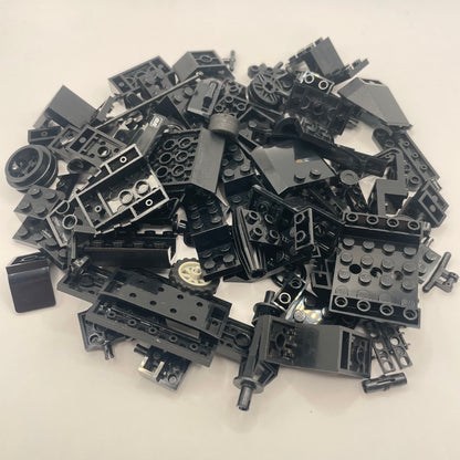 LEGO Mixed Vehicle Pieces, Black, Approx. 130g