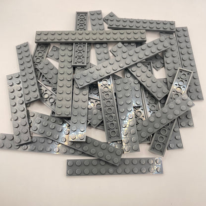 LEGO  Plates, 2x Wide Long, Dark Bluish Grey, Approx. 150g